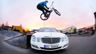 BMX VS CAR!! *LANDED ON IT*