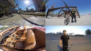 BMX RIDING AND FERRARI DRIVING IN BARCELONA
