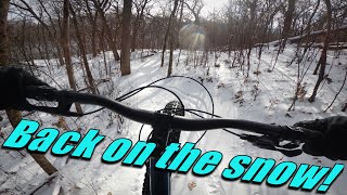 Finally back riding on snow! || Lebanon Hills...