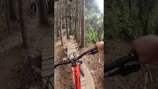 WOODEN MTB TRAIL!! #shorts #mtb