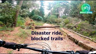 Disaster ride, blocked trails. MTB in Greece!