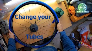 How to change a tube! Mike's way. MTB in Greece!