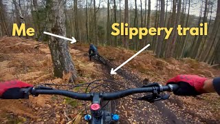 Slick autumn enduro trails in Germany