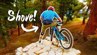 He Got SHOVED off the Trail - Snow Summit...