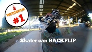 This Skateboarder can back flip... WTF!