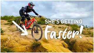 She's getting FASTER! Trails, tunes, and good...
