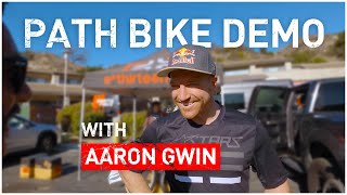 I told AARON GWIN he's OK at MTB. THE PATH...