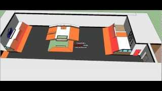 Google Sketchup 8 - Indoor Skatepark Time Lapse
