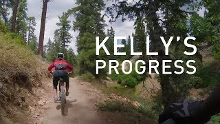 Kelly's Progress on the Mountain Bike - Snow...