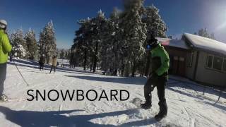 Snowboarding on New Year's Day 2017