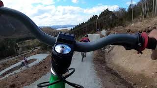 Gunn Rita Dahle shredding Dalen Trail centre...
