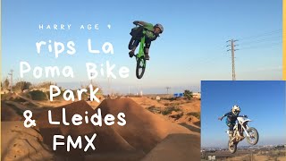 9 yr old riding Lleides fmx    La Poma bike park
