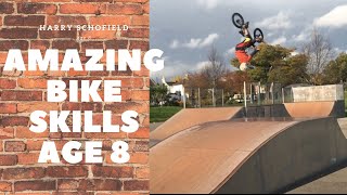 Bike skills Harry Schofield 8yrs old