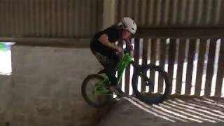 Harry age 8 mountain biking at flyup 417