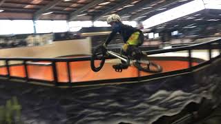 Harry 8 riding bmx at Rush and Rampworld