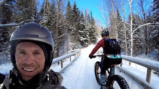 WINTER FOUND ME ⛄️ | Fatbiking in...