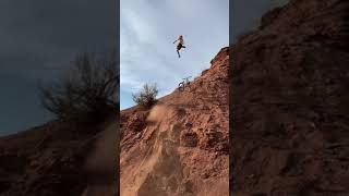 NEARLY BASEJUMPED HIS MTB