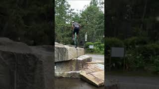 Insane steep street drop + fail #shorts