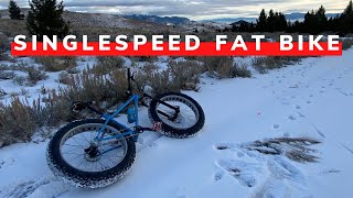 Single Speed Fat Bike Snow Ride | Surly Ice...