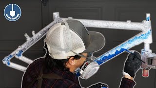Painting Misty Mountains On a Bike Frame for...