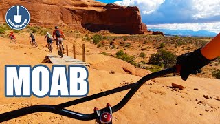 Klunker Ride on Navajo Rocks Trail in Moab Utah