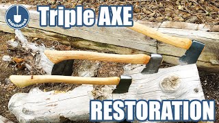 Triple Hatchet AXE Restoration and Finish Testing