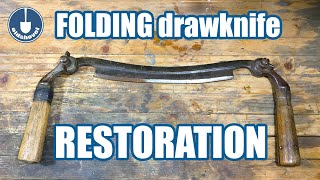 Awesome Folding Draw Knife Restoration -...