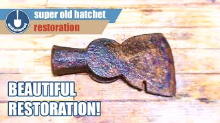 Axe Restoration of an Antique 200 Year Old Hatchet