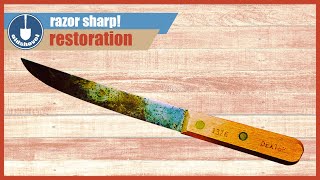Knife Restoration using a Wool Blanket!? -...