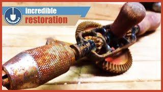Incredible Rusty old Hand Drill Restoration
