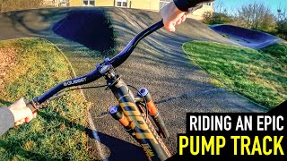 THIS PUMP TRACK IS PERFECT// DIRT JUMP MTB...