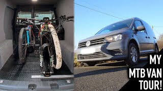 MY MTB VAN TOUR! VW CADDY CONVERSION UPGRADES...