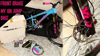 FITTING A FRONT BRAKE TO MY JUMP BIKE &...