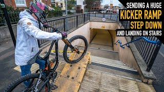 RIDING A HUGE STEP DOWN AND LANDING INTO...
