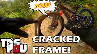 CRACKED CARBON FRAME ON NEW EVOLVE ALPHA 29!...