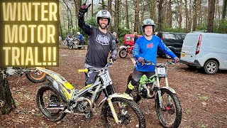 RIDING A WINTER MOTORCYCLE TRIAL!