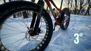 Fat Bike Ride at 3°