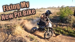 Fixing Up My New Pit Bike + Riding