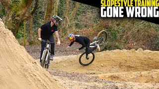 DIRT JUMP TRAINING WITH PRO SLOPESTYLE RIDERS...