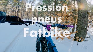 Pression pneus fatbike