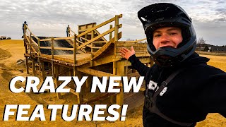 CRAZY MTB SESSION! RIDING NEW FEATURES AT...