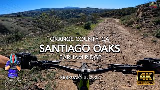 MTB Riding Barham Ridge at Santiago Oaks,...