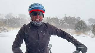 Fat Bike Fun in the Desert Snow