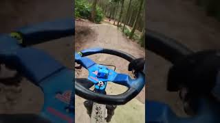 HUGE JUMPS ON THE STEERING WHEEL MOUNTAIN BIKE!