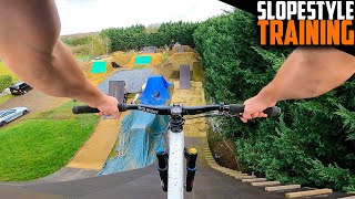 BACK TO RIDING MY MEGA MTB SLOPESTYLE JUMPS!!