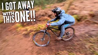 I RODE MY HARDTAIL INTO A BARBED WIRE FENCE!!...