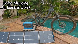 Is it possible to charge an E bike with a...