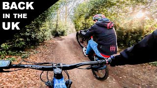 FIRST RIDE BACK IN THE UK AT THE LOCAL MTB SPOT!