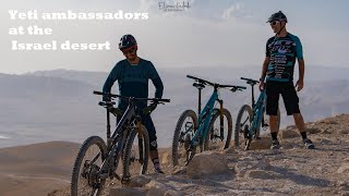 Three israeli yeti ambassadors ride at the...