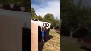 Backflipping over the school principle!! #shorts